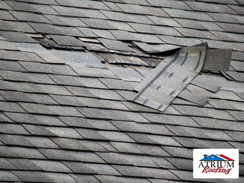 Roof Suffers From Storm Damage